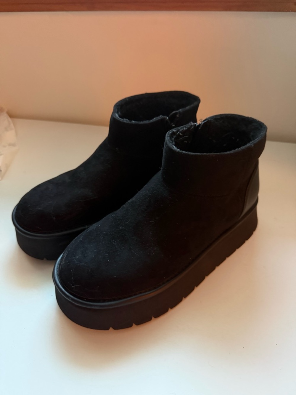 Target Black Platform Ankle Booties